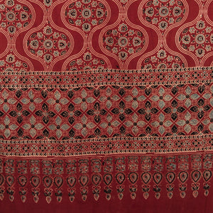 Ajrakh Hand Block Printed Cotton Dupatta