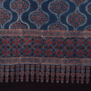 Ajrakh Hand Block Printed Cotton Dupatta