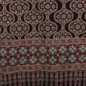 Ajrakh Hand Block Printed Cotton Dupatta