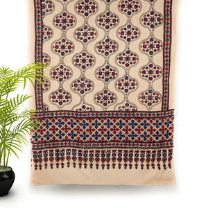 Ajrakh Hand Block Printed Cotton Dupatta