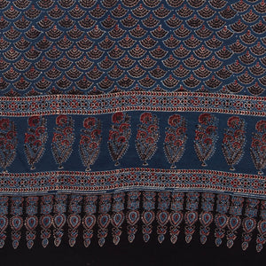 Ajrakh Hand Block Printed Cotton Dupatta