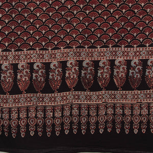 Ajrakh Hand Block Printed Cotton Dupatta
