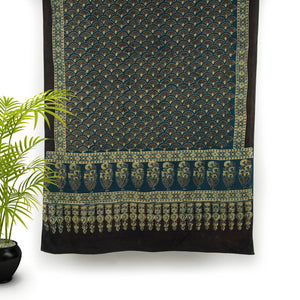 Ajrakh Hand Block Printed Cotton Dupatta