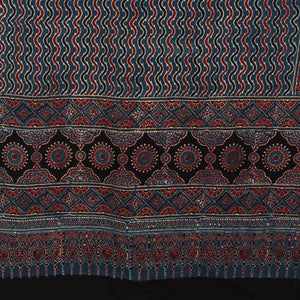 Ajrakh Hand Block Printed Cotton Dupatta