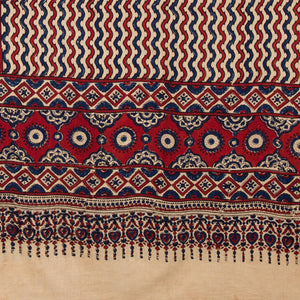 Ajrakh Hand Block Printed Cotton Dupatta