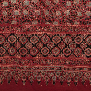 Ajrakh Hand Block Printed Cotton Dupatta