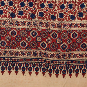 Ajrakh Hand Block Printed Cotton Dupatta
