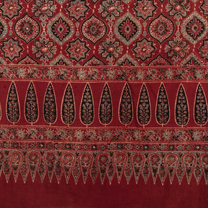 Ajrakh Hand Block Printed Cotton Dupatta