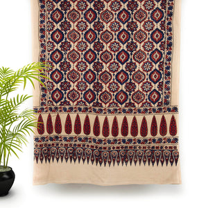 Ajrakh Hand Block Printed Cotton Dupatta