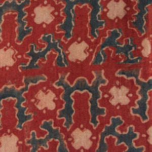 Precut 0.75 meters -Ajrakh Hand Block Printed Cotton Fabric
