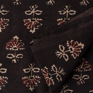 Precut 0.75 meters -Ajrakh Hand Block Printed Cotton Fabric