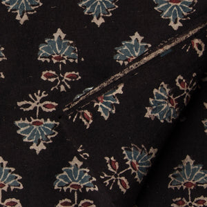 Precut 1 meter -Ajrakh Hand Block Printed Cotton Fabric