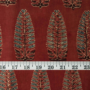 Precut 1 meter -Ajrakh Hand Block Printed Cotton Fabric