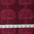 Precut 0.75 meters -Maroon & Black Bagh Handblock Printed Cotton Fabric