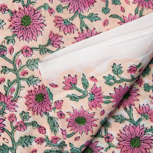 Sanganeri Hand Block Printed Cotton Fabric