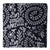 black and white Sanganeri Hand Block Printed Cotton Fabric with warli print