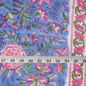 Sanganeri Hand Block Printed Cotton Fabric