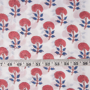 Sanganeri Hand Block Printed Cotton Fabric