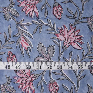 Sanganeri Hand Block Printed Cotton Fabric
