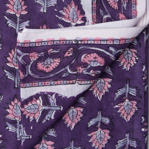 Precut 0.75meter - Sanganeri Hand Block Printed Cotton Fabric