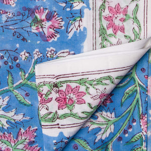 Precut 0.50 meters -Sanganeri Hand Block Printed Cotton Fabric