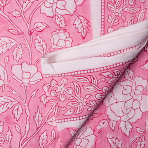 Precut 1meter - Sanganeri Hand Block Printed Cotton Fabric