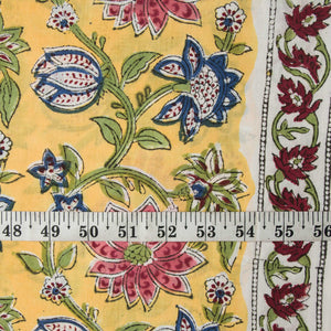 Sanganeri Hand Block Printed Cotton Fabric