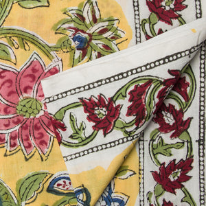 Precut 0.25 meter - Sanganeri Hand Block Printed Cotton Fabric