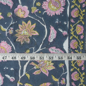 Precut 1 meter -Sanganeri Hand Block Printed Cotton Fabric