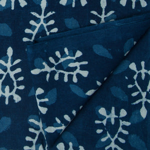 Precut 0.75 meters -Sanganeri Hand Block Printed Cotton Fabric