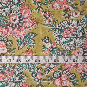 Precut 0.25 meters -Sanganeri Hand Block Printed Cotton Fabric