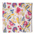 Pink and yellow Sanganeri Hand Block Printed Cotton Fabric with floral print
