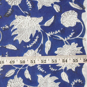 Precut 0.25 meter -Sanganeri Hand Block Printed Cotton Fabric