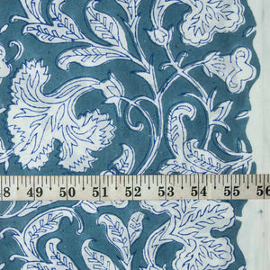 Precut 0.25 meter -Sanganeri Hand Block Printed Cotton Fabric