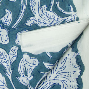 Precut 0.25 meter -Sanganeri Hand Block Printed Cotton Fabric