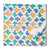 Yellow and blue Sanganeri Hand Block Printed Cotton Fabric with bird print