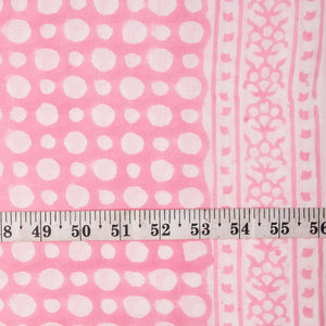 Precut 0.75 meter -Sanganeri Hand Block Printed Cotton Fabric