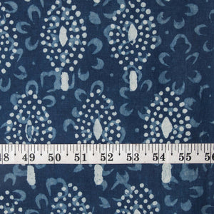 Precut 0.5 meter -Sanganeri Hand Block Printed Cotton Fabric