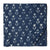 White and blue Sanganeri Hand Block Printed Cotton Fabric with floral print