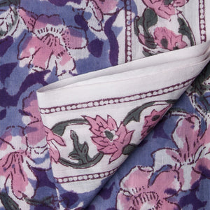Precut 0.25 meter -Sanganeri Hand Block Printed Cotton Fabric