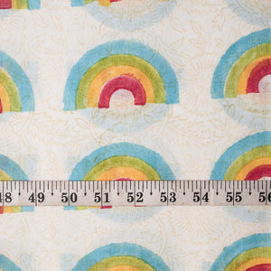Precut 0.25 meter -Sanganeri Hand Block Printed Cotton Fabric