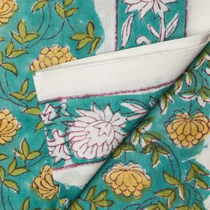 Precut 0.25 meter -Sanganeri Hand Block Printed Cotton Fabric