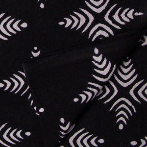 Precut 0.75 meter -Sanganeri Hand Block Printed Cotton Fabric