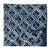 White and blue Sanganeri Hand Block Printed Cotton Fabric with abstract print