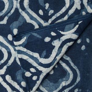Precut 0.75 meter -Sanganeri Hand Block Printed Cotton Fabric