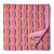 Pink Sanganeri Hand Block Printed Cotton Fabric with abstract print