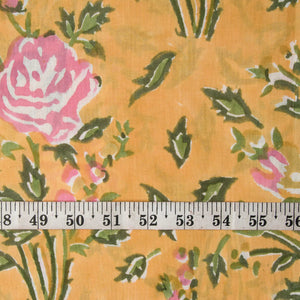 Precut 0.5 meter -Sanganeri Hand Block Printed Cotton Fabric
