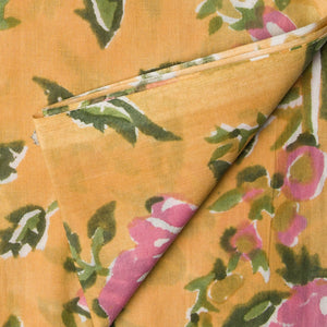 Precut 0.5 meter -Sanganeri Hand Block Printed Cotton Fabric