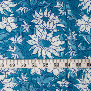 Precut 0.25 meter -Sanganeri Hand Block Printed Cotton Fabric