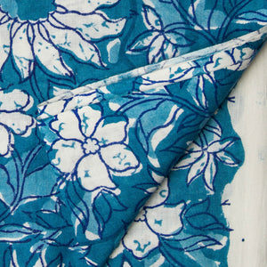 Precut 0.25 meter -Sanganeri Hand Block Printed Cotton Fabric